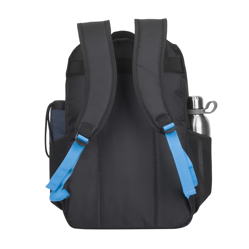 Çantë shpine për laptop RivaCase Regent, 17.3", e zezë / e kaltër