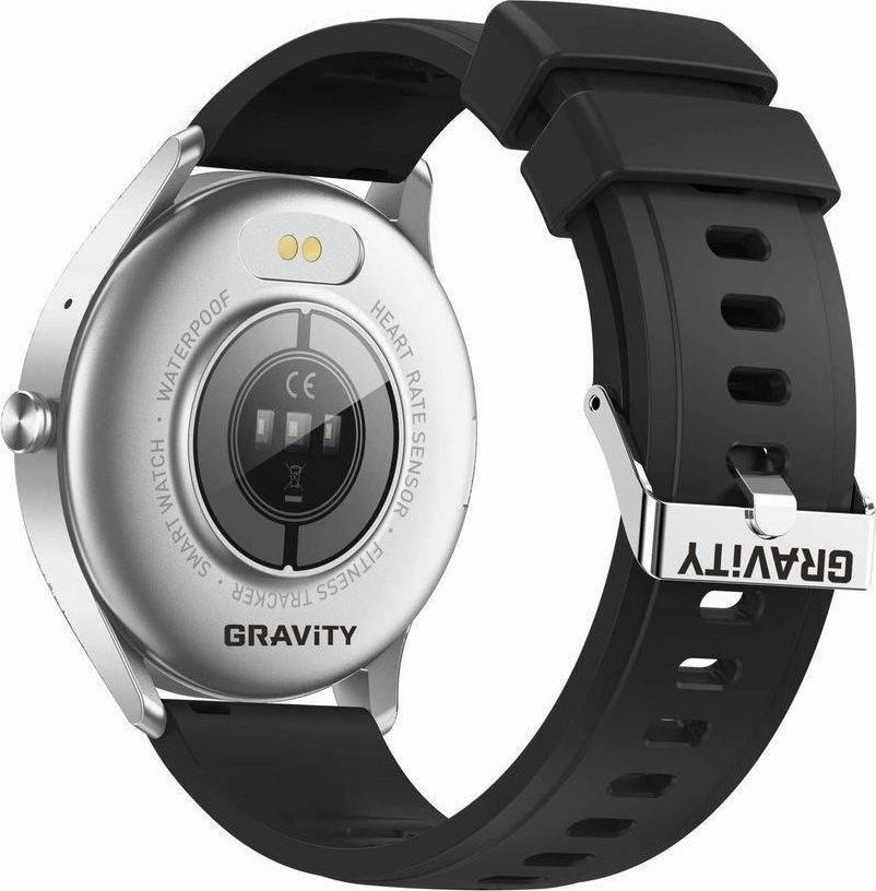 Smartwatch GRAVITY GT2 6 për femra, ekran 1.28", Bluetooth, argjendtë