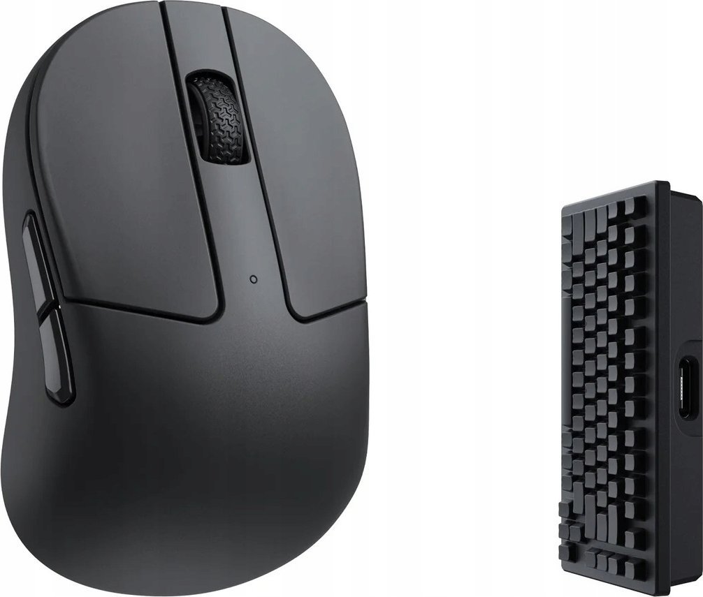 Безжичен глушец Keychron M4, оптички, мини, Bluetooth 2.4 GHz, 4000 Hz, црн