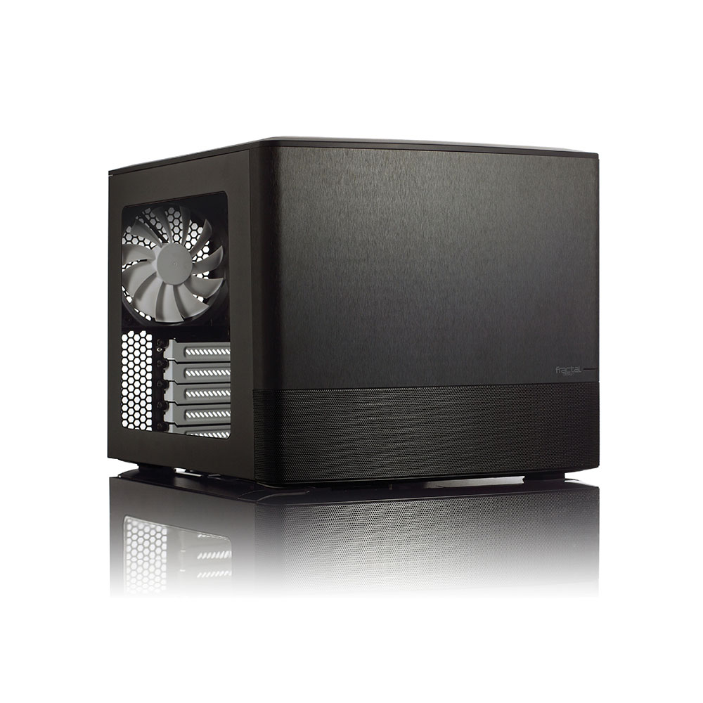 Kasë për PC Fractal Design Node 804/Mini ITX, e zezë