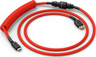 Kabllo tastiere Glorious Coiled USB C Artisan, e thurur, Crimson Red