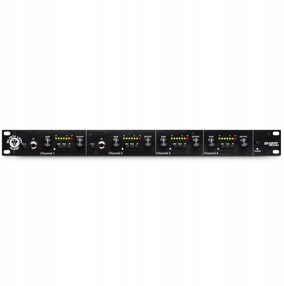 Preamp mikrofoni Black Lion Audio B12AQUAD, 4 kanale, profesional, i zi
