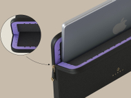 Mbështjellëse laptopi Burga BFF, 14", CloudShield, e zezë