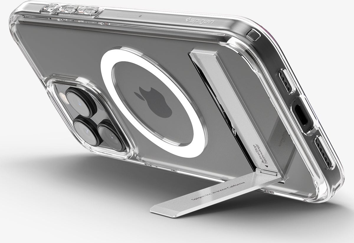 Mbështjellës telefoni Spigen Ultra Hybrid S MagSafe, për iPhone 16 Pro Max, transparent