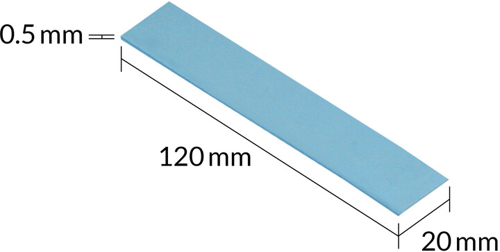 Pad termik Arctic TP-3, Thermal Pad 120x20x0.5mm, 4 copë