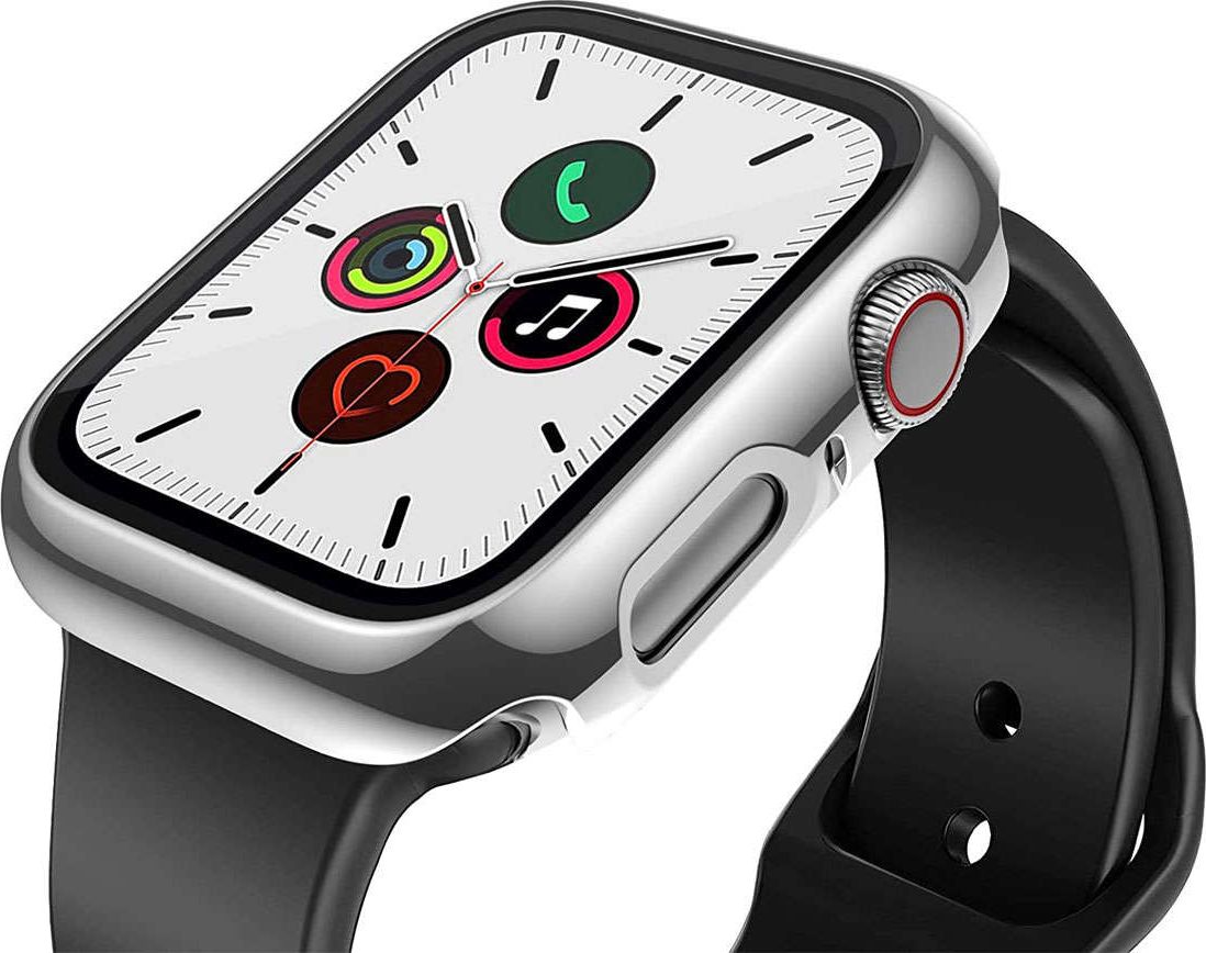 Mbulesë mbrojtëse Alogy Case Housing 1, për Apple Watch 4 5 6 SE, e argjendtë