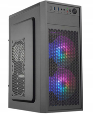 Kutia kompjuteri Eurocase ML N6-530B, MIDI Tower, ARGB, USB C, e zezë