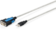 Kabllo USB në RS232 Digitus DA-70156, chipset FT232RNL, 1.8m, transparent