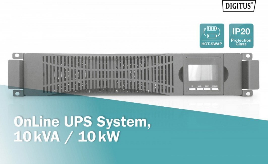 UPS online Digitus DN-170108, 10kVA 10kW, Rack 19" Tower, pa bateri