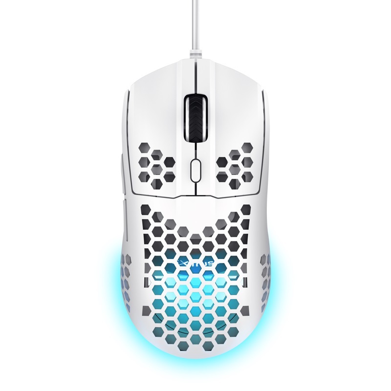 Мишка за игри Trust Gaming GXT 928W Helox, 6400 DPI, бела