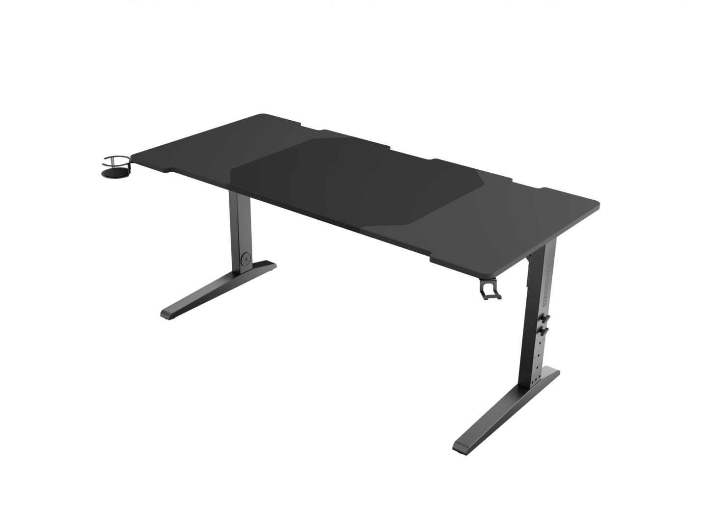Tavolinë gaming Genesis Holm Modular 160, 160cm, ndriçim RGB, e zezë