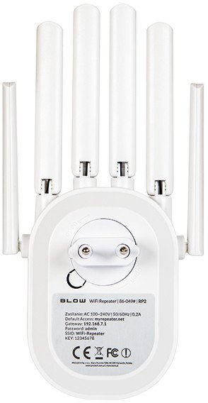 Amplifikues Wi-Fi Strong Prolech RP-2, 300 Mb/s, 2.4 GHz, i bardhë