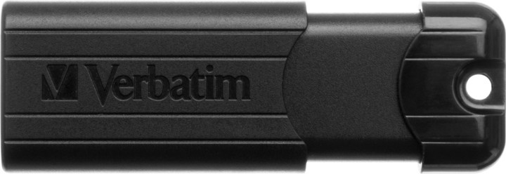 USB Verbatim PinStripe 128GB, e zezë