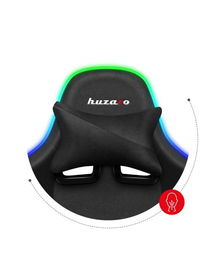 Karrige lojërash HUZARO Force 6.3 RGB Mesh, e zezë