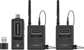 Sistem mikrofoni wireless Saramonic SR-WM2100 U2, dy lavalierë, USB-C, i zi