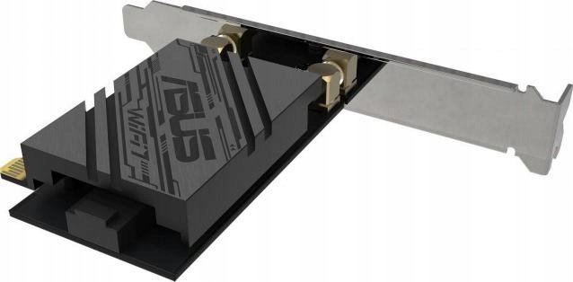 Kartë WiFi PCIe ASUS BE9400, Tri Band WiFi 7, Bluetooth 5.4, me bazë magnetike