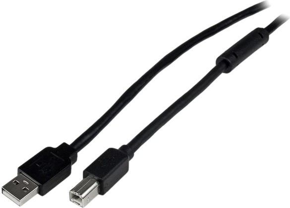 Kabllo StarTech USB-A në USB-B, 20m, e zezë