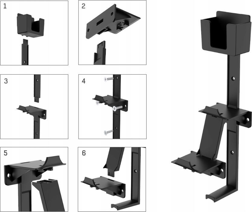 Varëse muri JYS 3në1 për aksesorë për PS5, PS4, Xbox, Nintendo Switch, e zezë