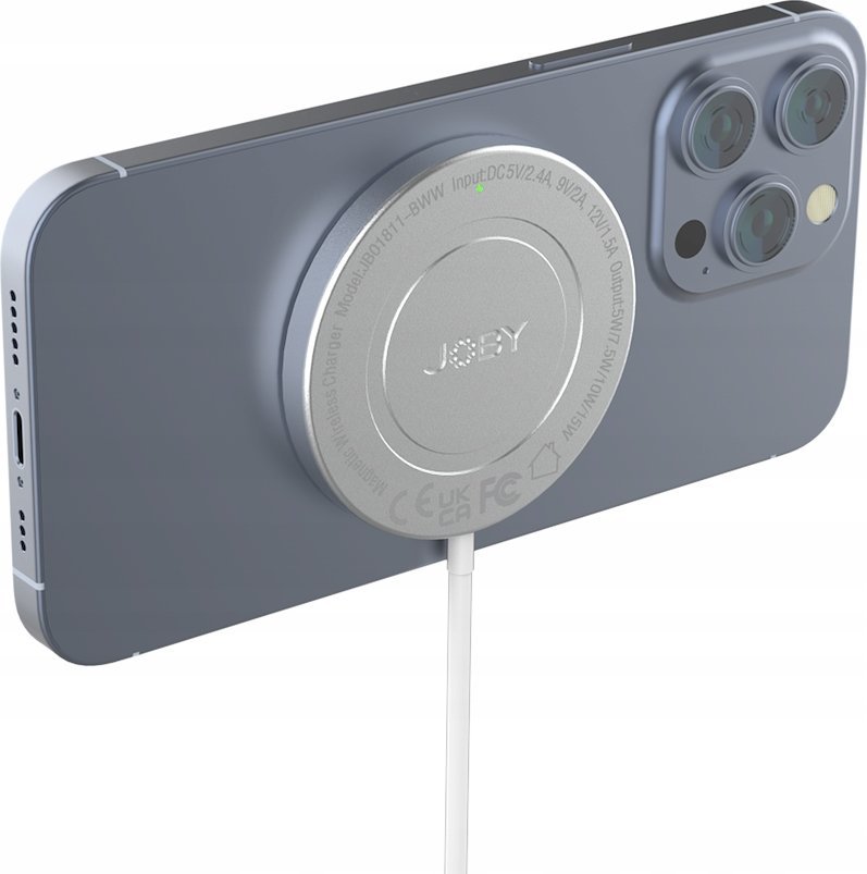 Karikues wireless JOBY MagSafe Compatible, me MagSafe, i bardhë