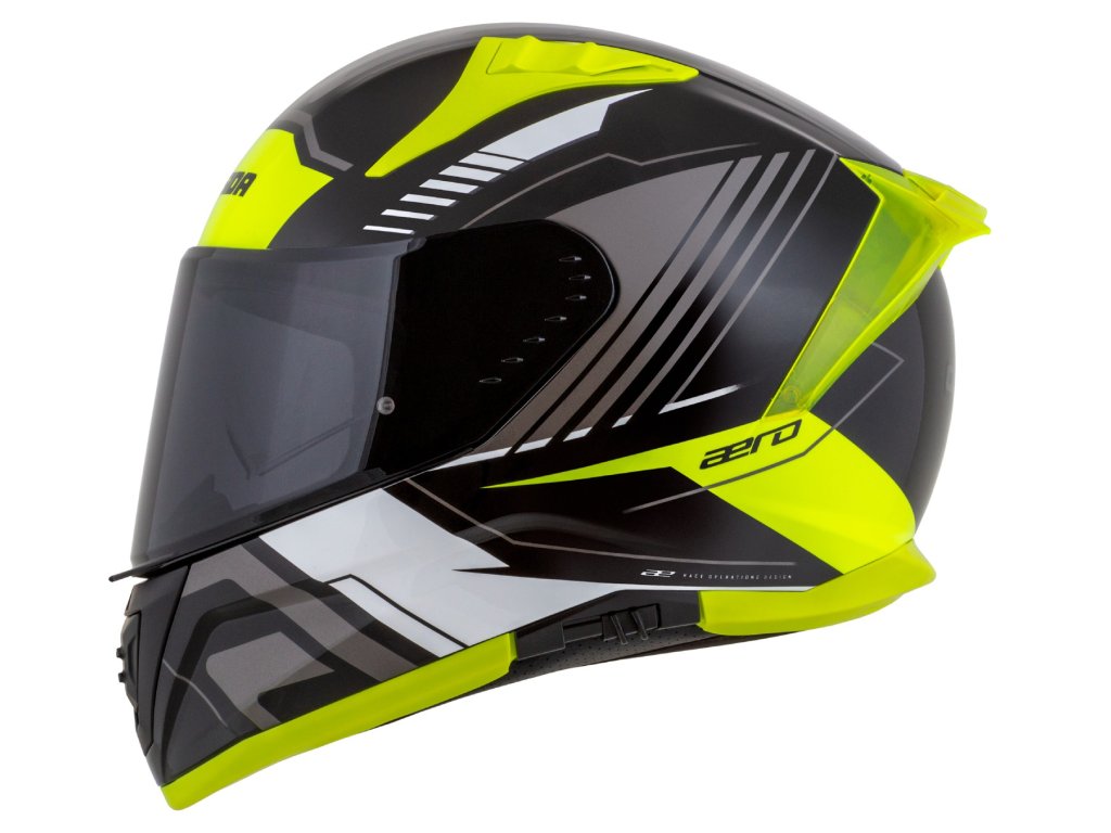 Helmetë moto Cassida Aero Drome, full face, polikarbonat, e zezë