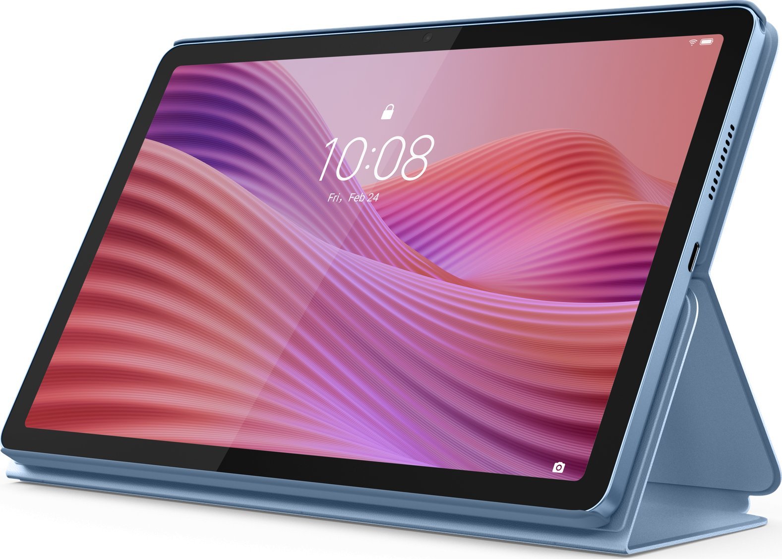 Фолио маска Lenovo за Lenovo Tab, со функција држач, црна