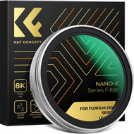 Filter UV K&F Concept Nano X MRC, 52mm, për Fujifilm X100 X100V X100F, i zi