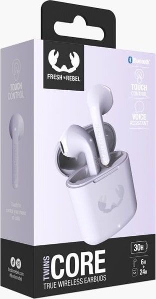 Kufje True Wireless Fresh N Rebel Twins Core, in ear, Dreamy Lilac