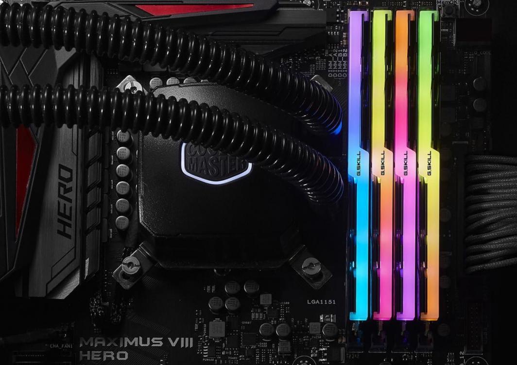 Memorie G.Skill Trident Z RGB, DDR4, 32 GB, 3200 MHz, CL16, F4-3200C16D-32GTZRX