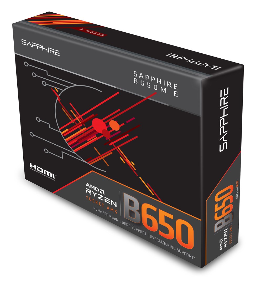 Pllakë amë Sapphire B650M E, Socket AM5, DDR5, Micro ATX
