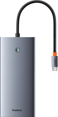 Hub USB C Baseus Portaljoy 13 in 1, HDMI DP VGA, RJ45 PD, gri