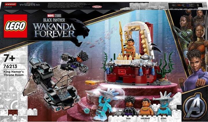 Set LEGO® Marvel 76213 King Namor's Throne Room, 355 pjesë