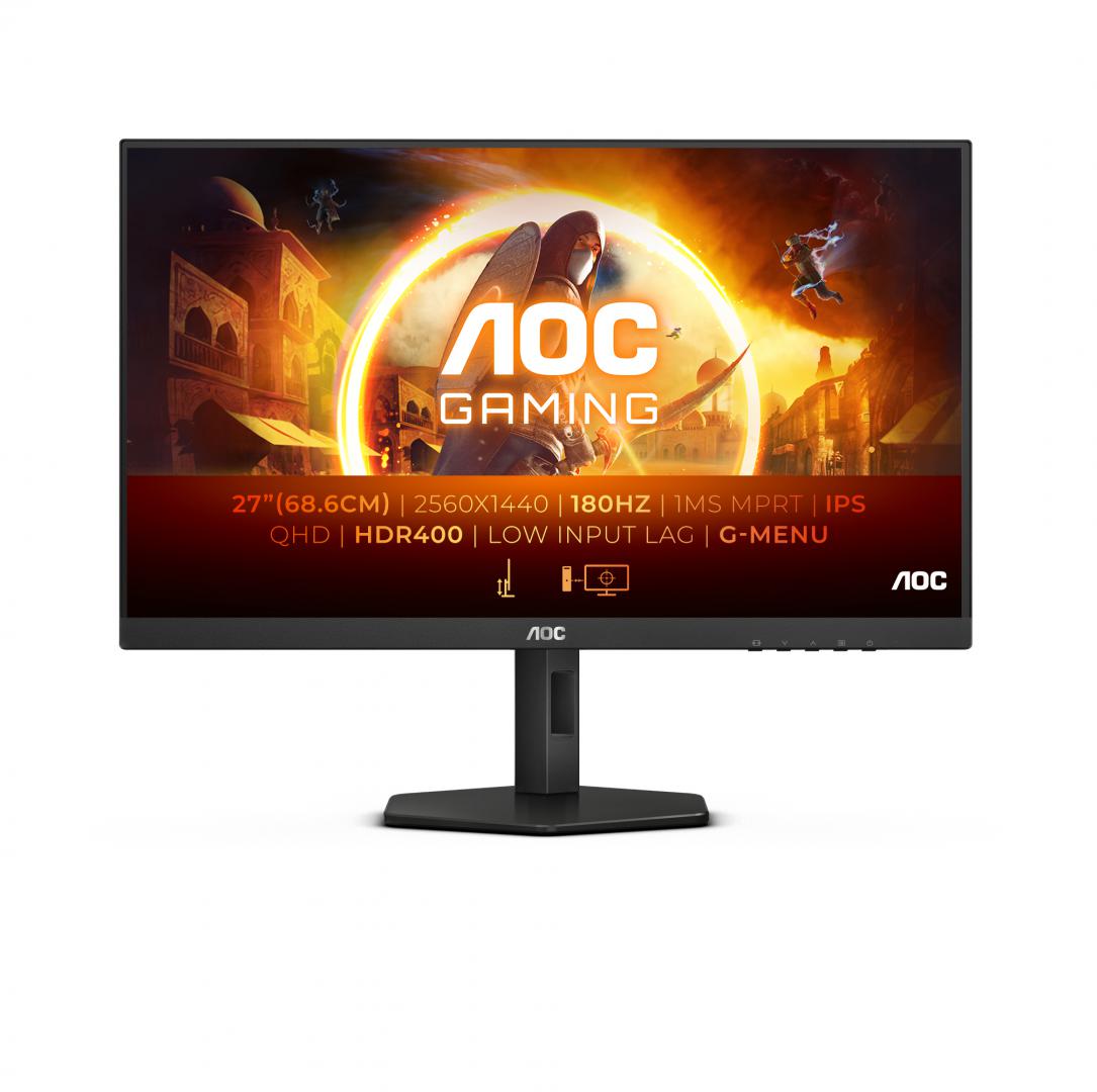 Monitor gaming AOC Q27G4X, 27", QHD 2560x1440, 180Hz, i zi