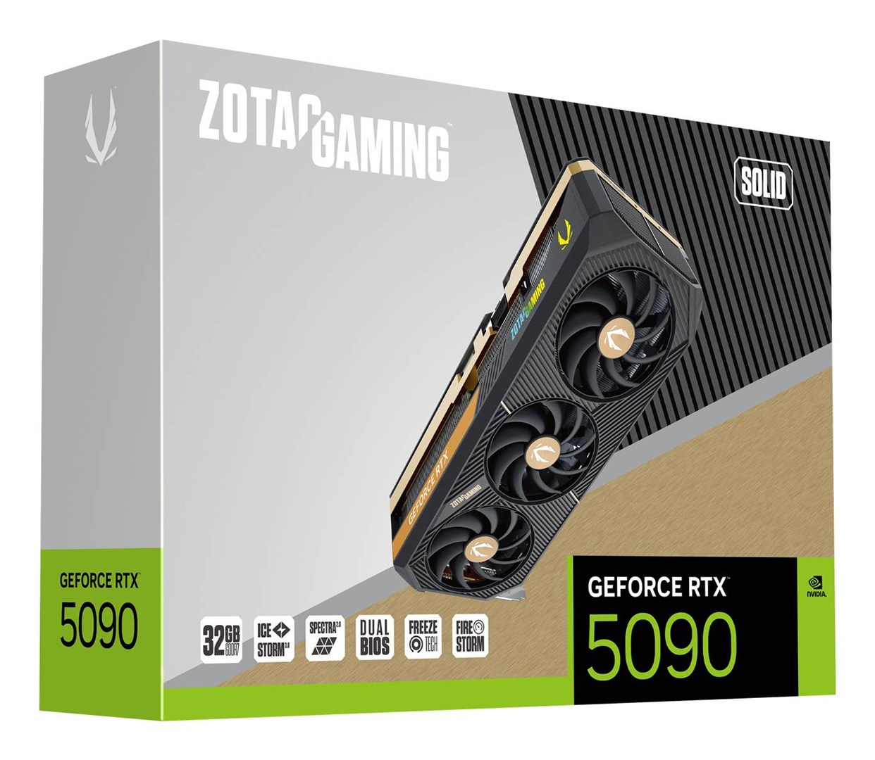 Kartelë grafike Zotac GAMING GeForce RTX 5090 SOLID NVIDIA 32 GB GDDR7