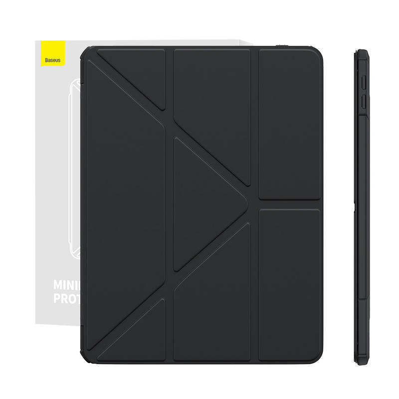 Kapsollë tablet Baseus Minimalist, për iPad 10.2", me mbajtëse stylus, e zezë