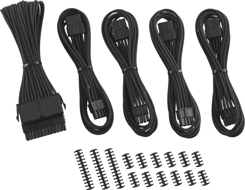 Set zgjatues kabllosh CableMod CM-CAB-CKIT-N88KK-R, ModMesh, i zi
