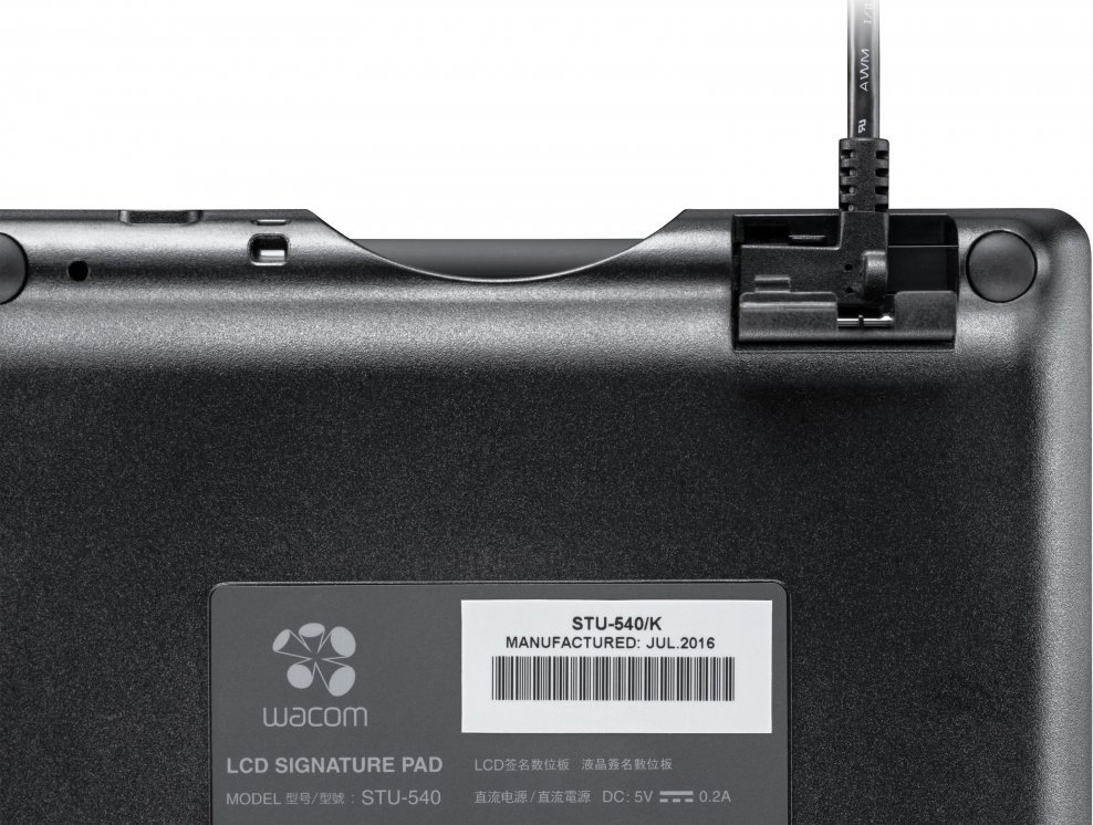 Tablet për nënshkrim Wacom STU-540, ekran LCD, lidhje USB, i zi