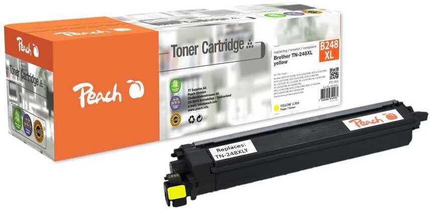 Toner Peach B248 XLY, zëvendëson Brother TN-248XLY, XL, i verdhë
