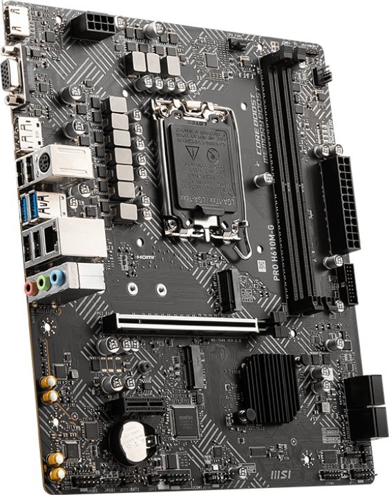 Pllakë amë MSI PRO H610M-G, Intel H610, Socket 1700, 2 slota, Micro ATX