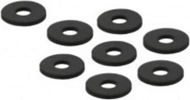 Aksesorë gome HDD InLine për disk, 8 copë, të zi