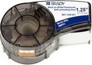 Rrip etiketimi Brady Black on White, 4.26 m, 30.48 mm, i bardhë