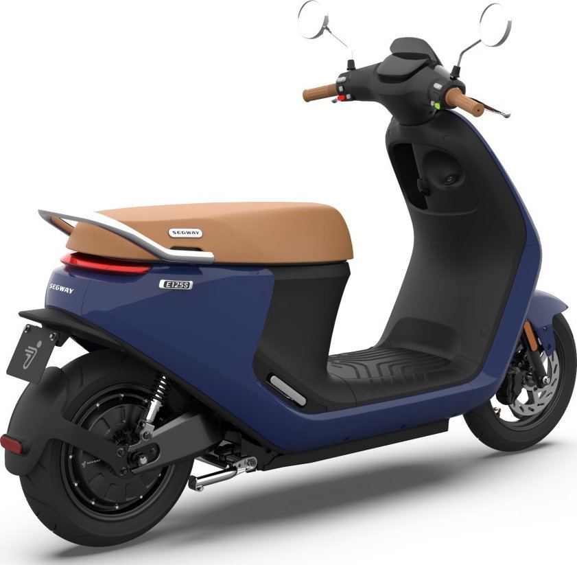 Skuter elektrik Segway Ninebot E125S, 45 km/h, dy bateri, blu