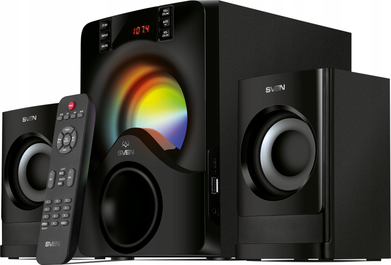 Sistem zëri 2.1 Sven MS-312, 40W RMS, Bluetooth, i zi