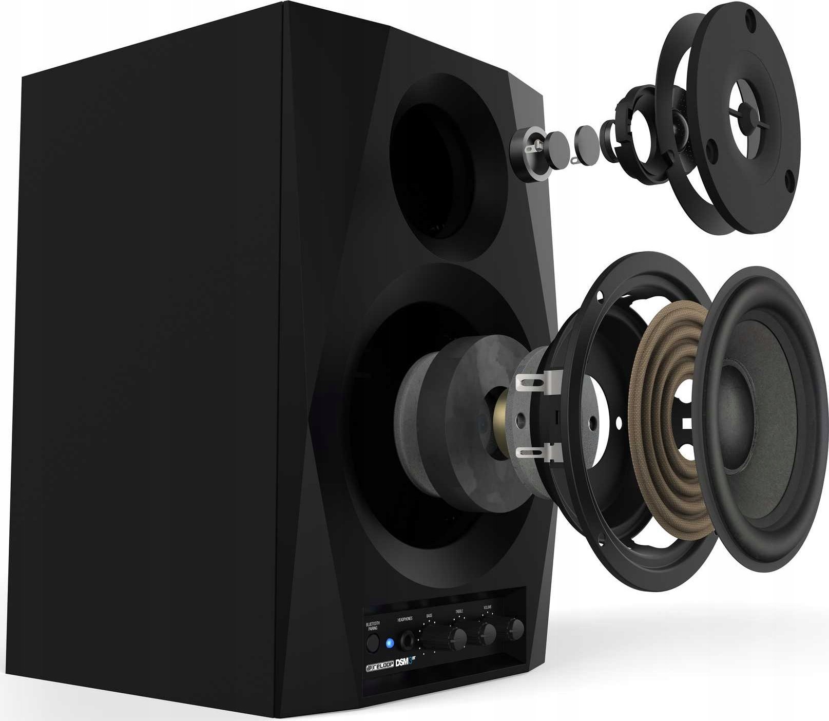 Altoparlantë Reloop DSM-3-BT, me Bluetooth, të zi