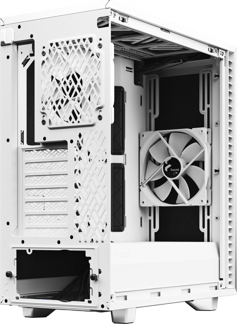Kasë Fractal Design Define 7 Compact TG Clear Tint, e bardhë, Midi Tower