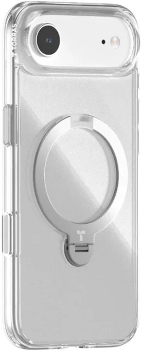 Mbështjellës TORRAS Ostand Spin Series për iPhone 17 Air, me unazë 360°, kompatibil MagSafe, transparent