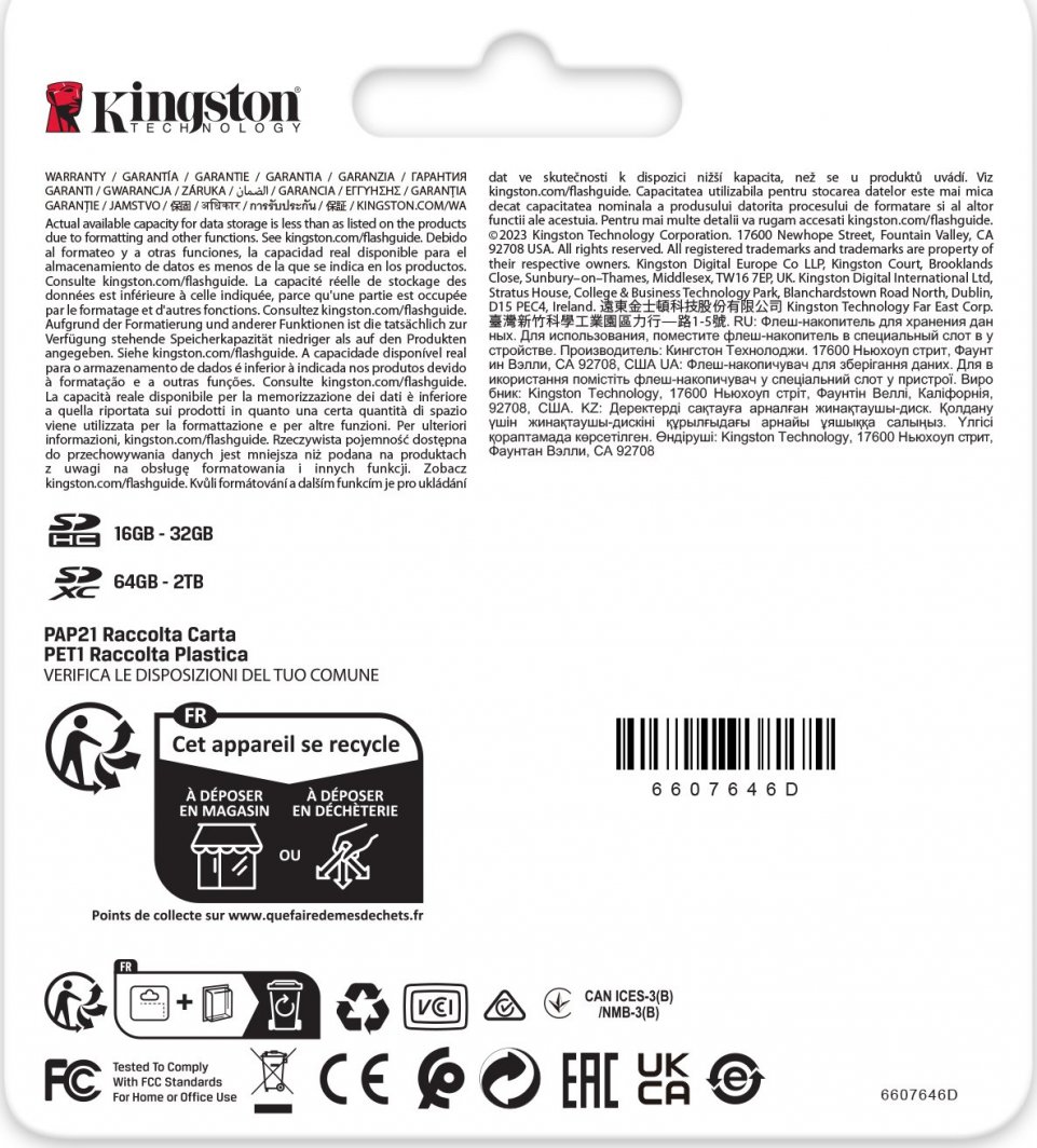 Kartë memorie Kingston Canvas React Plus, SDXC, 128GB