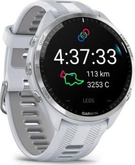 Ora sportive Garmin Forerunner 965, GPS, ekran 1.4", e bardhë