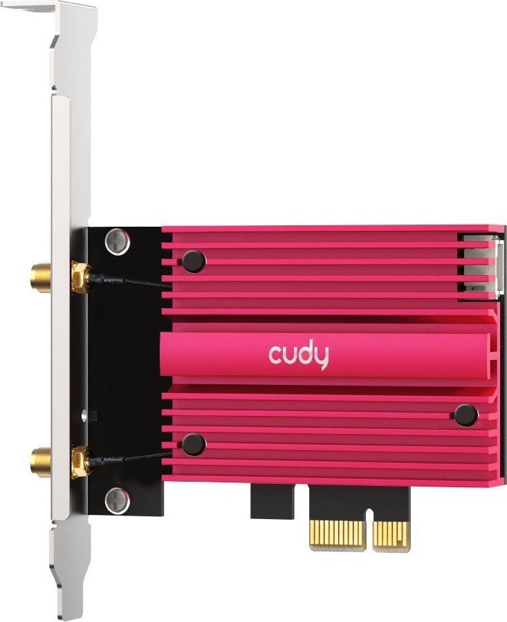 Kartë rrjeti Cudy WE4000, AX5400 Wi-Fi 6E, Bluetooth 5.2, e zezë