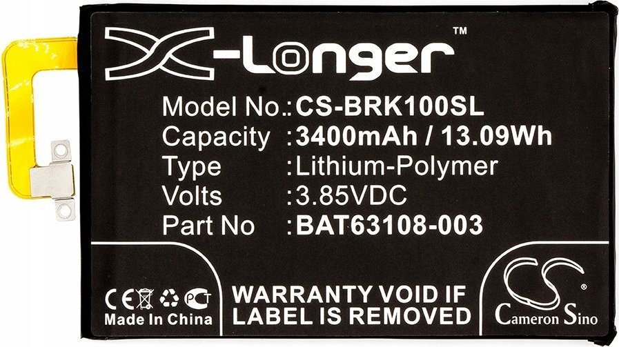 Bateri telefoni BlackBerry KEYone Mercury BBB100‑1, 3400mAh, 3.85V