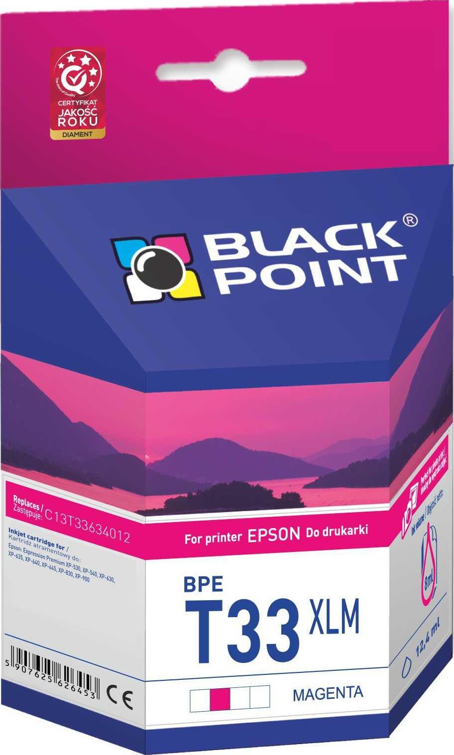 Ngjyrë printeri Black Point BPET33XLM, magenta